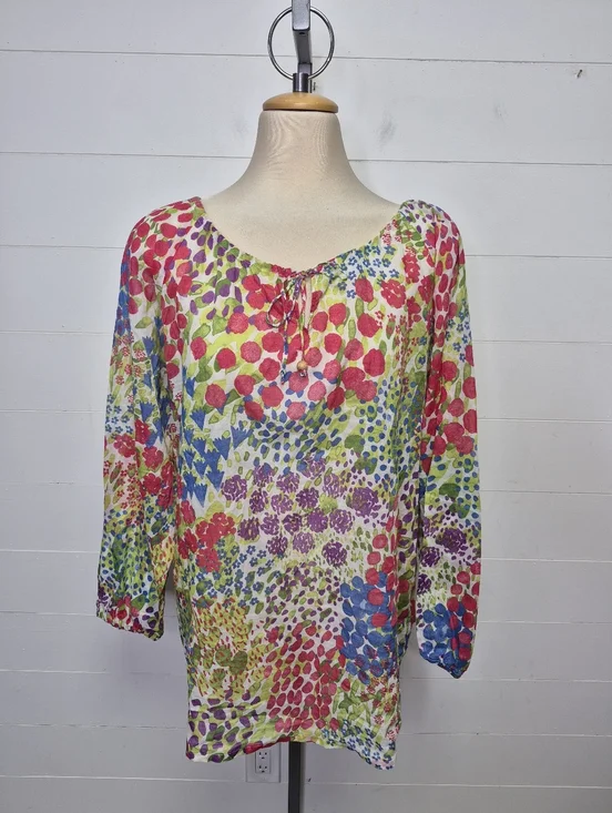 Marimekko Kukkameri Cotton Tunic Size L - Picture 2 of 10